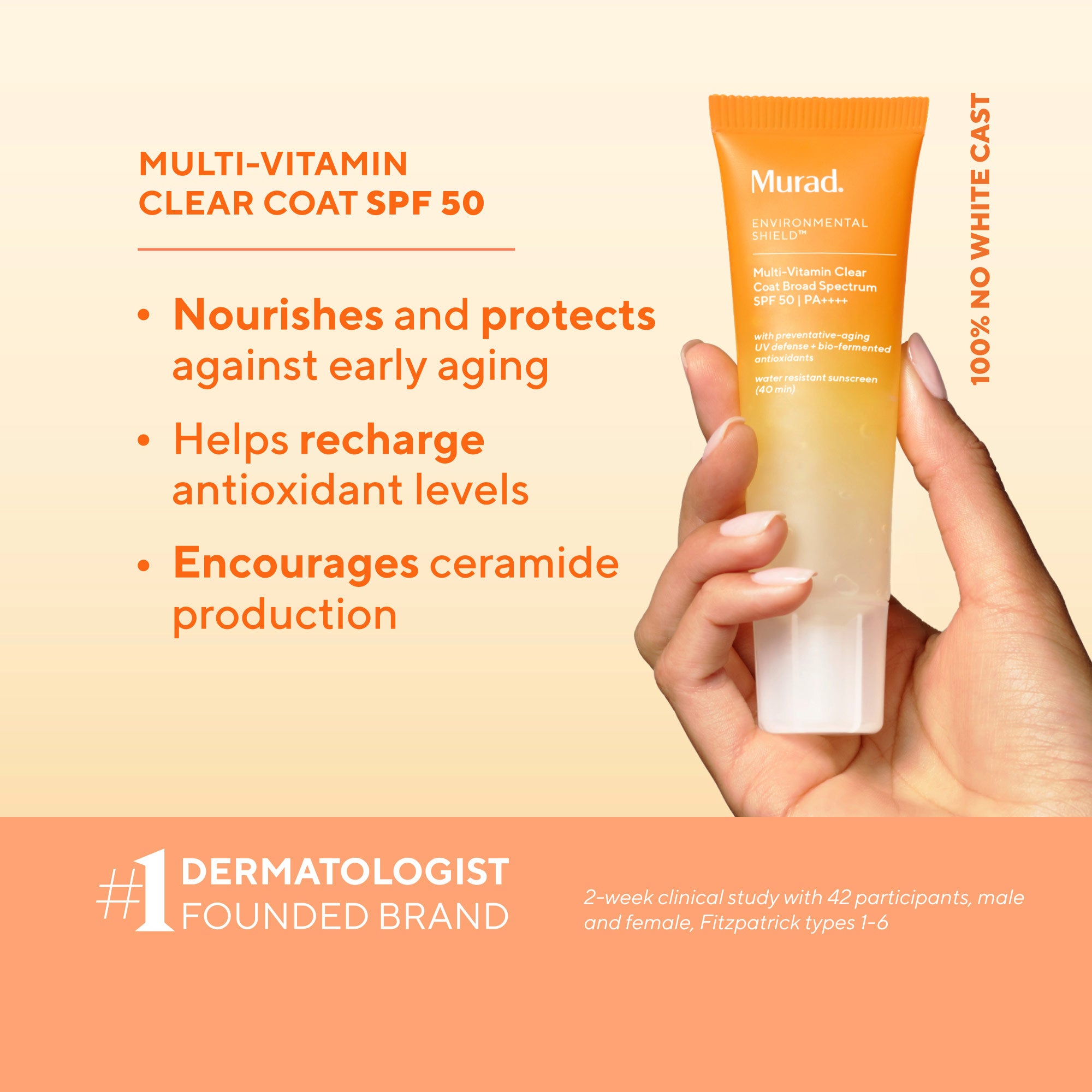 Multi-Vitamin Clear Coat Broad Spectrum SPF 50